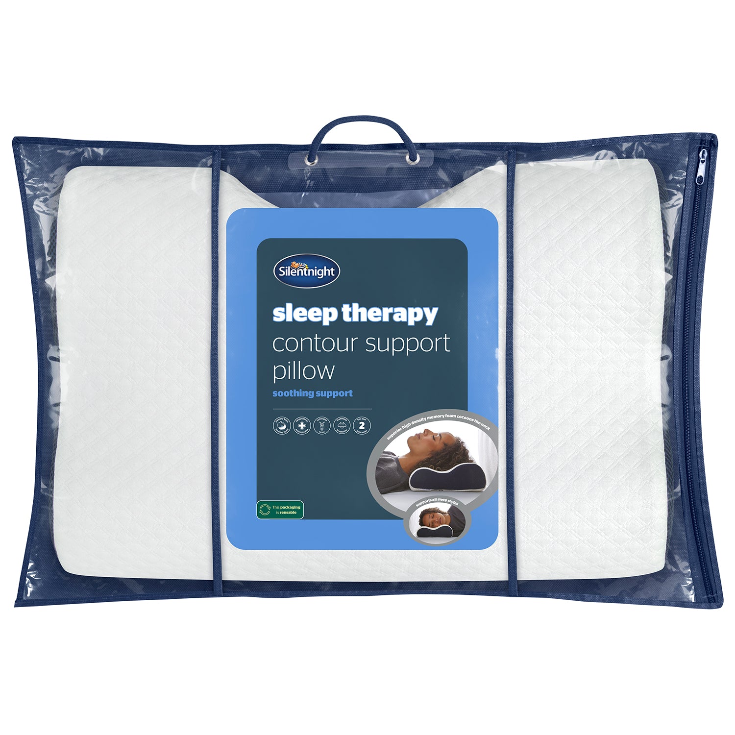 Silentnight Sleep Therapy Contour Pillow Julian Charles Home