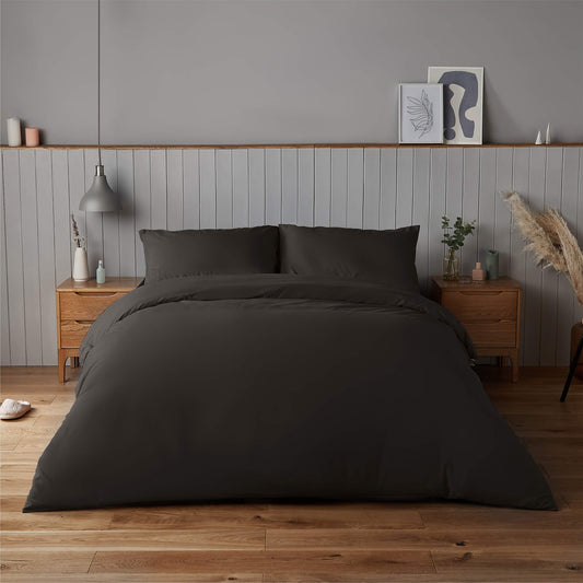 Silentnight Supersoft Black Duvet Set