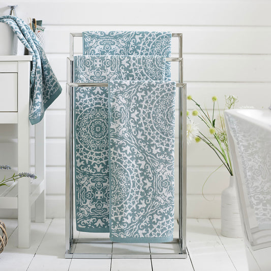 The Lyndon Company Lacy Connection Blue Towels