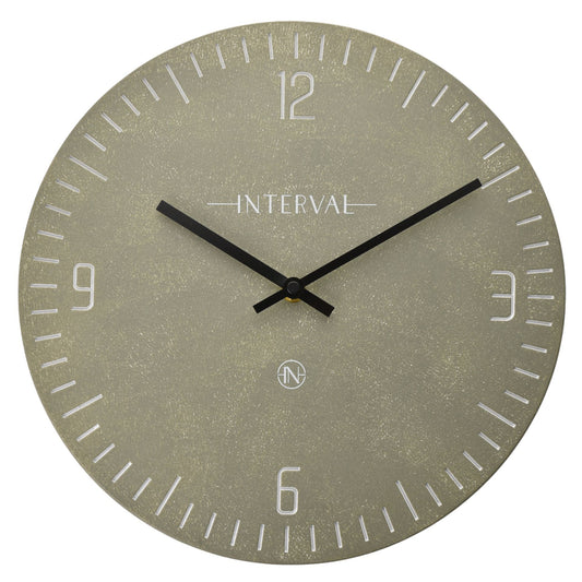 Interval Resin Pewter Wall Clock