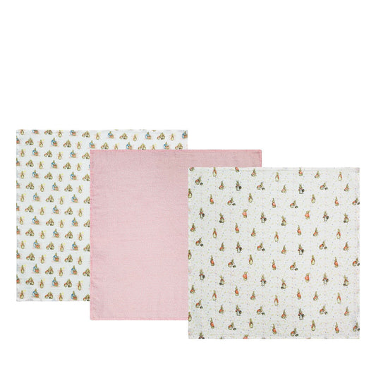 Beatrix Potter Flopsy Baby Collection Muslin Squares Set of 3