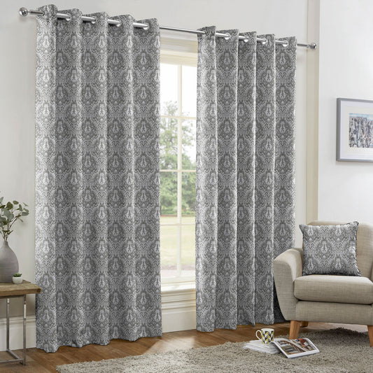 Tegola Grey Made to Measure Curtains