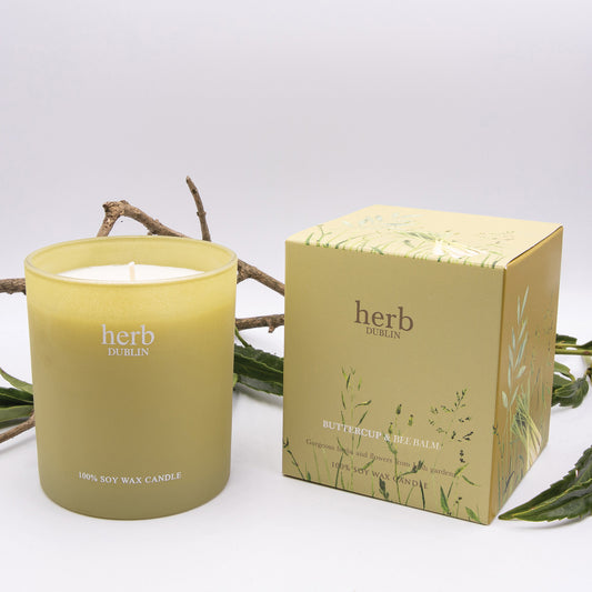 Herb Dublin Buttercup and Bee Balm Candle