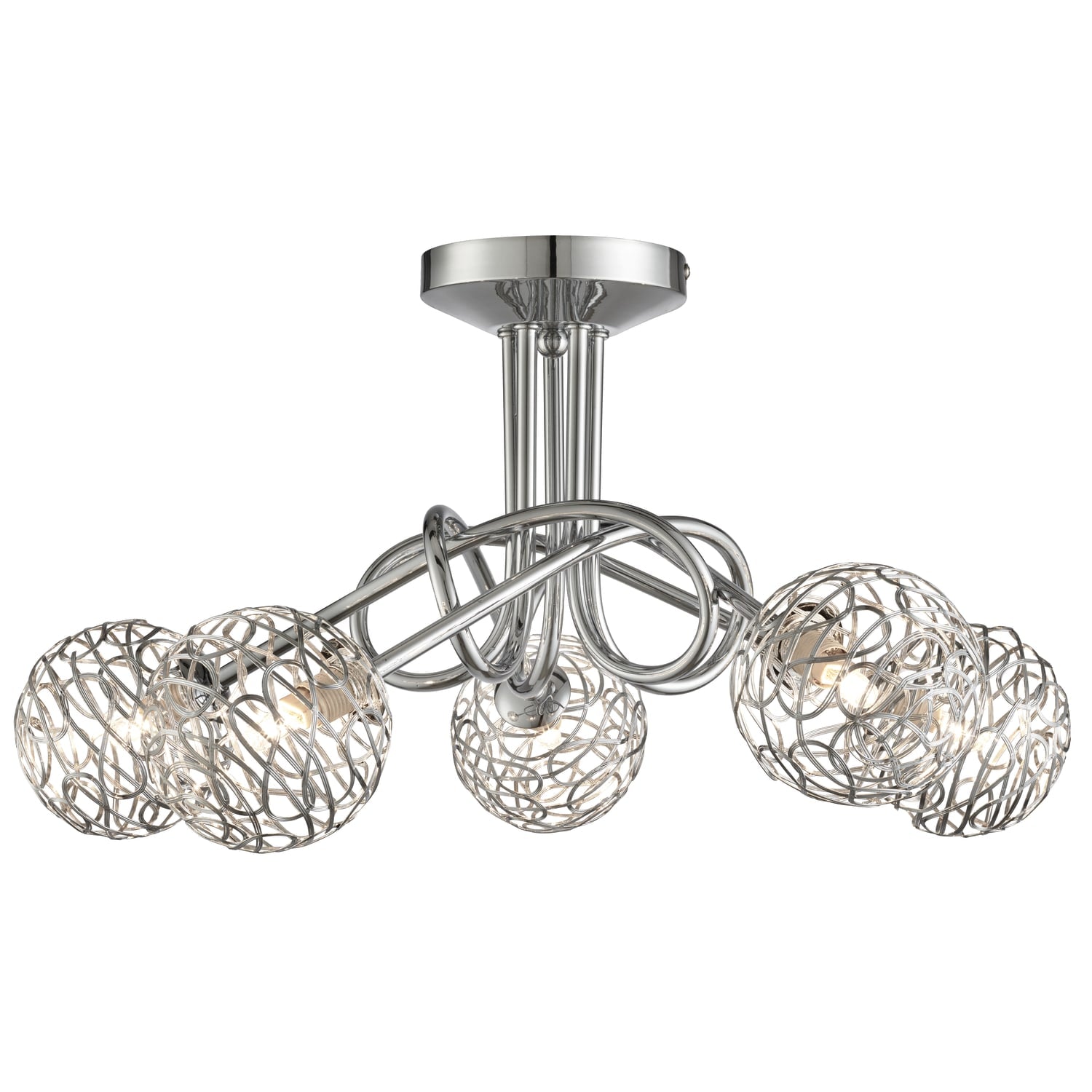 Infinity Twirl Ceiling Light in Chrome Infinity Twirl Ceiling Light in Chrome