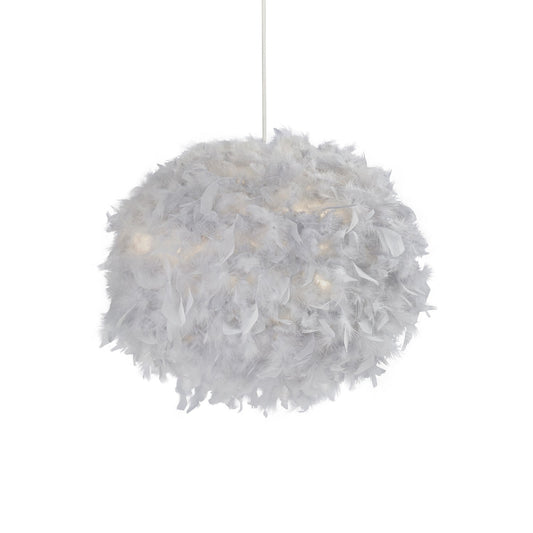 Grey Feather Pendant Shade