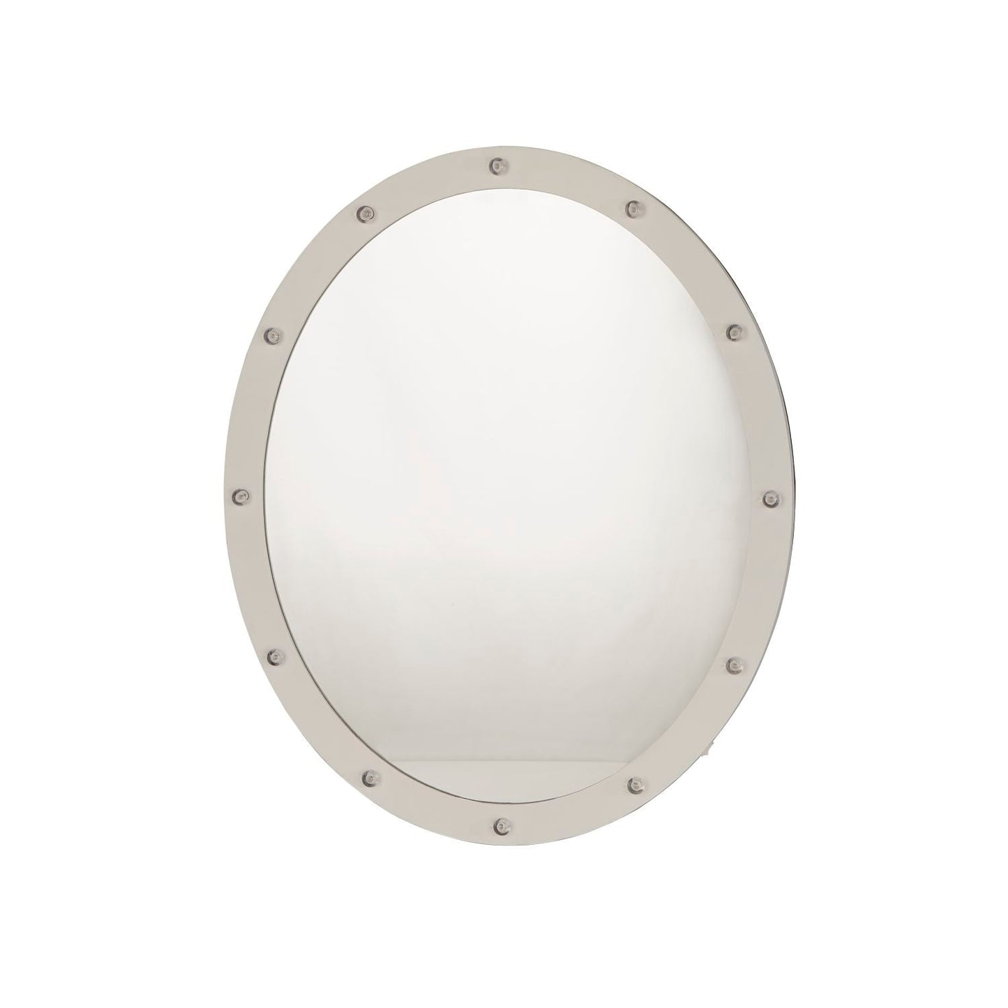 White Oval LED Wall Mirror
