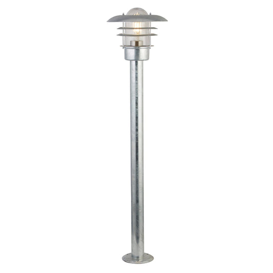 Galvanised Outdoor Lantern Post