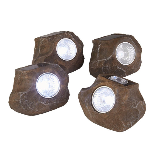 Solar Rock LED Lights - Set of 4