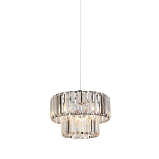 Chrome And Clear Ceiling Light Shade