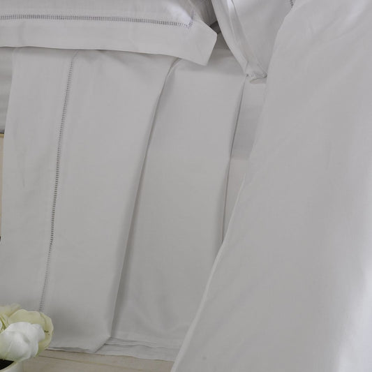 White 1000 Thread Count 100% Cotton Flat Sheet
