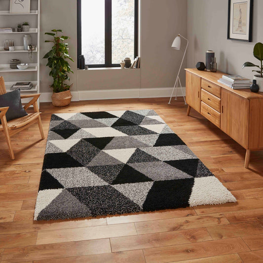 Royal Nomadic 7611 Black Monochrome Rug