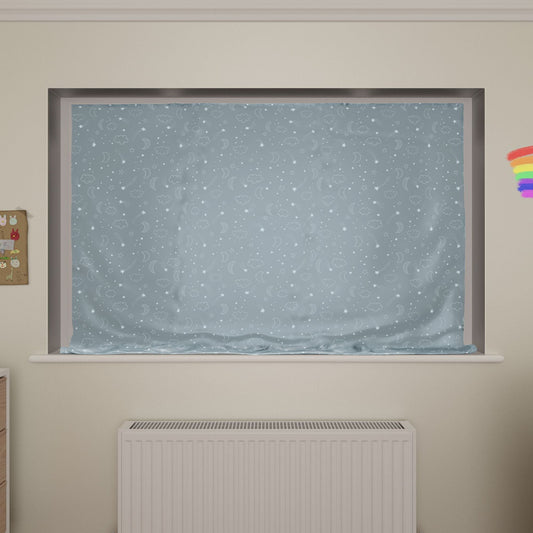 Grey Snooze Portable Kids Blackout Curtain Blind