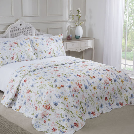 Spring Quilted Patchwork Bedspread Set