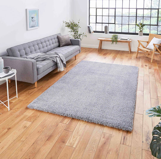 Sierra 9000 Grey Shaggy Rug
