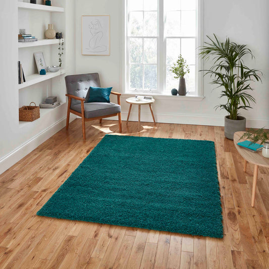 Sierra 9000 Jewel Green Shaggy Rug