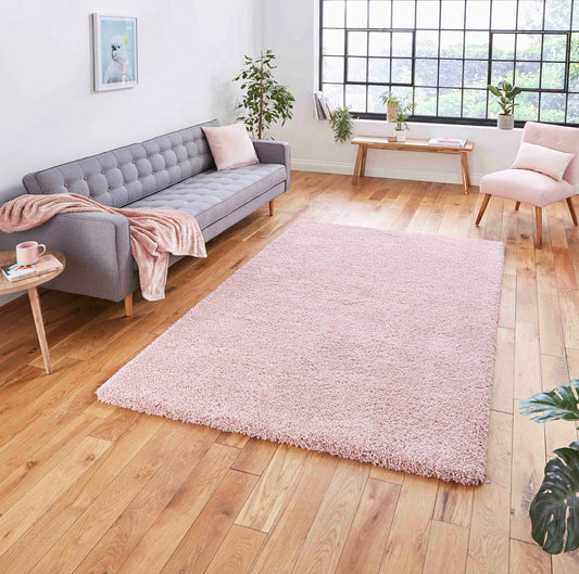 Sierra 9000 Pink Shaggy Rug