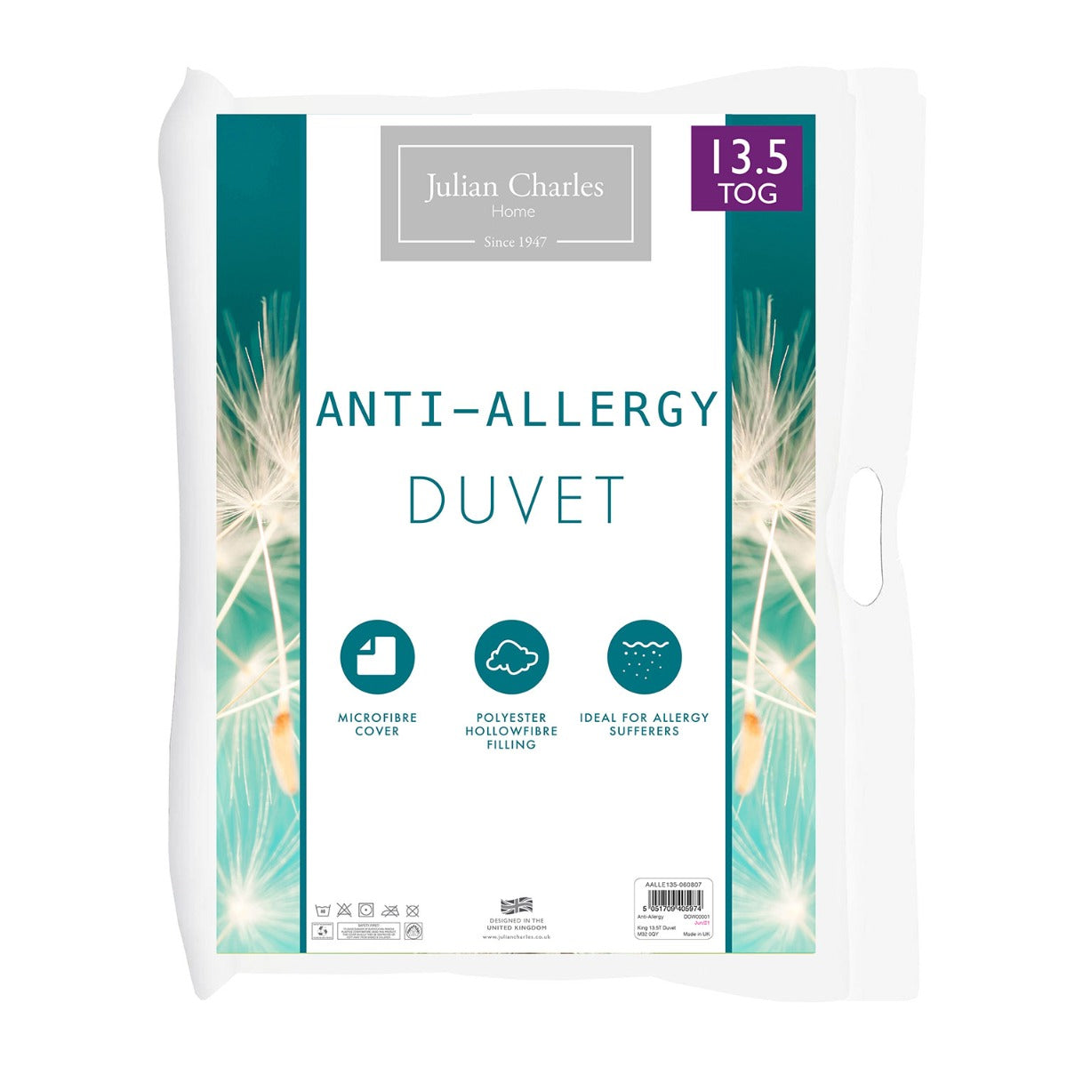 Anti Allergy 13.5 Tog Duvet Julian Charles Home