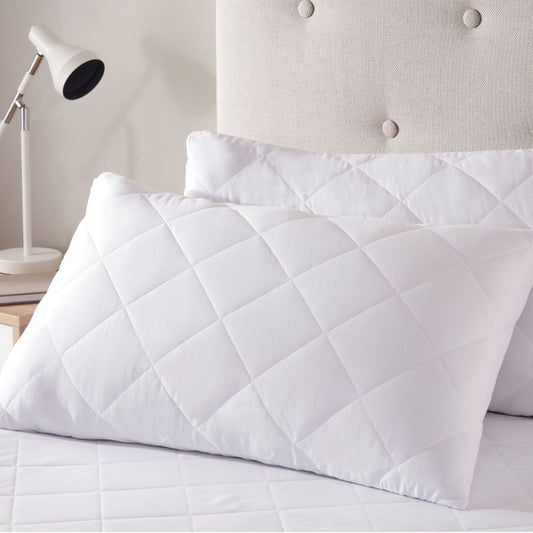 Anti-Allergy Quilted Pillow Protector Pair