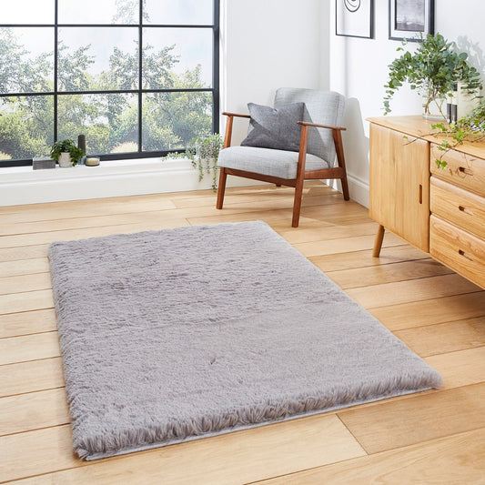 Super Teddy Grey Shaggy Rug