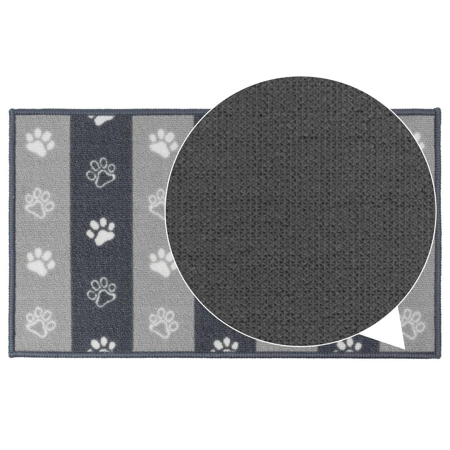 Paw Prints Grey Pet Mat