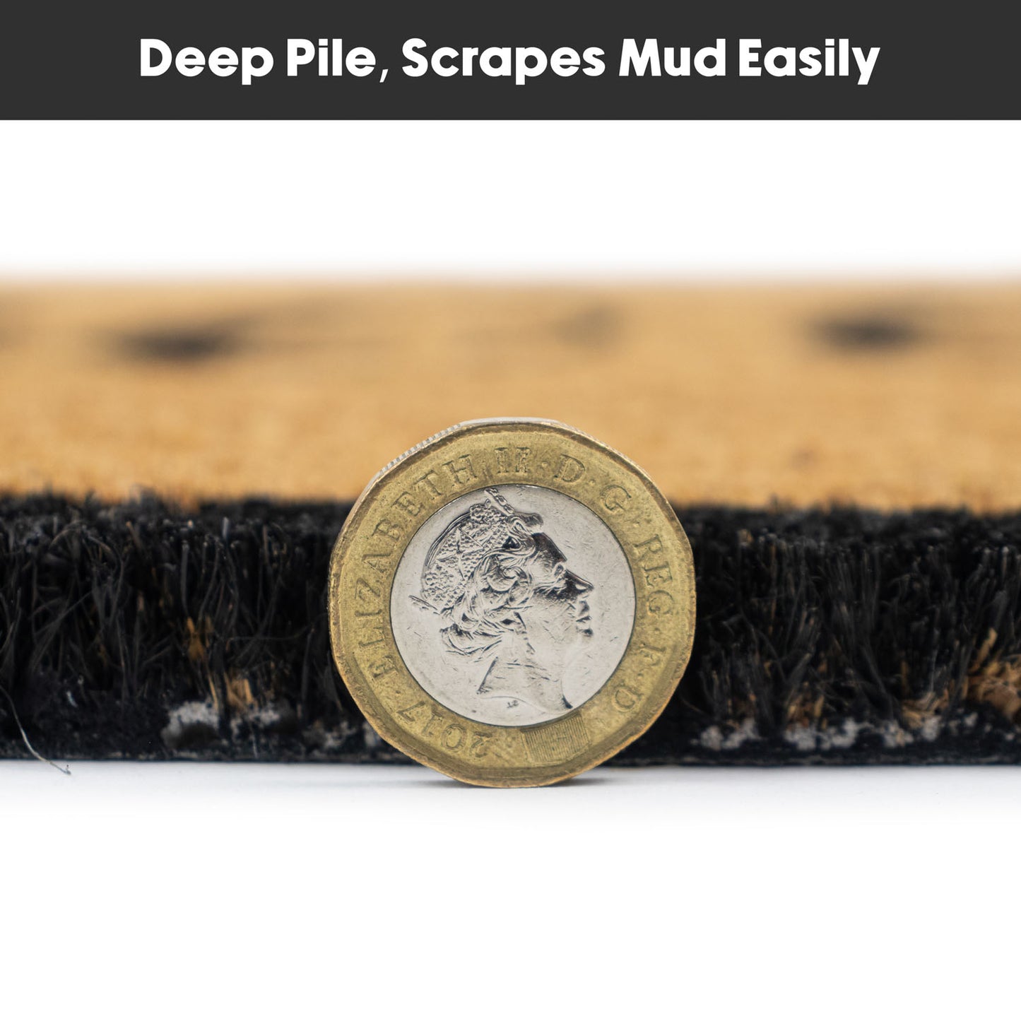 Croeso Eco-Friendly Latex Backed Coir Entrance Doormat