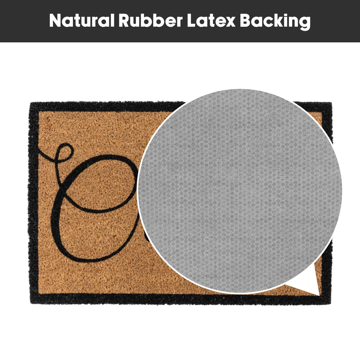 Croeso Eco-Friendly Latex Backed Coir Entrance Doormat