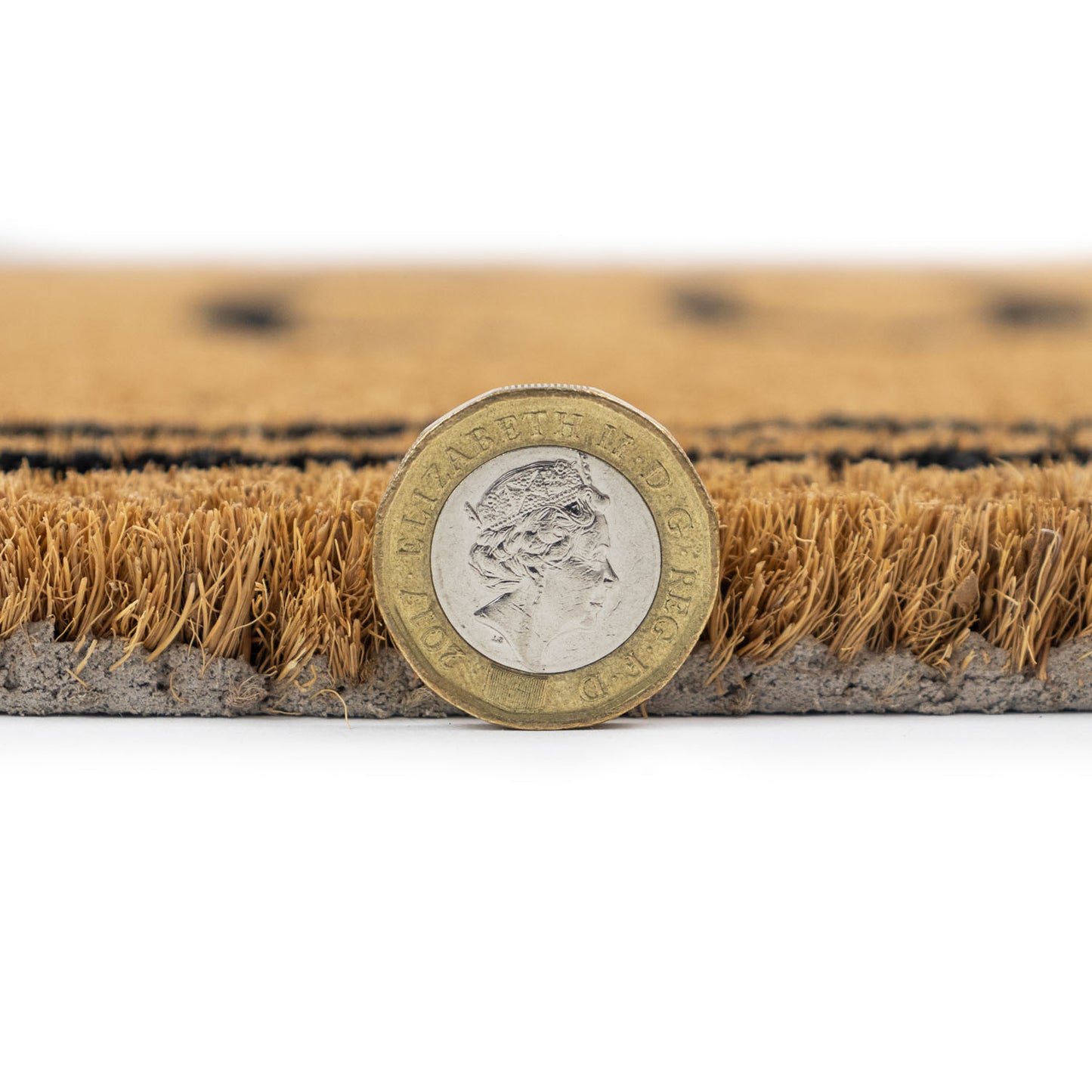 Welcome Border Eco-Friendly Latex Backed Coir Entrance Doormat