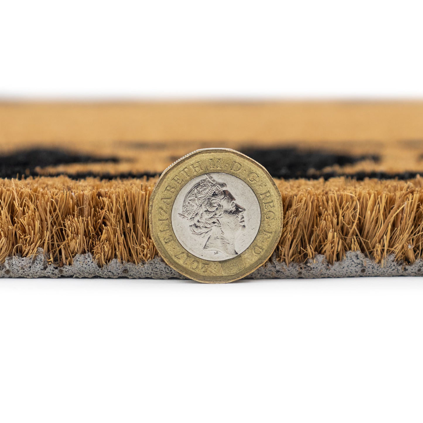 Diamond Border Eco-Friendly Latex Backed Coir Entrance Doormat