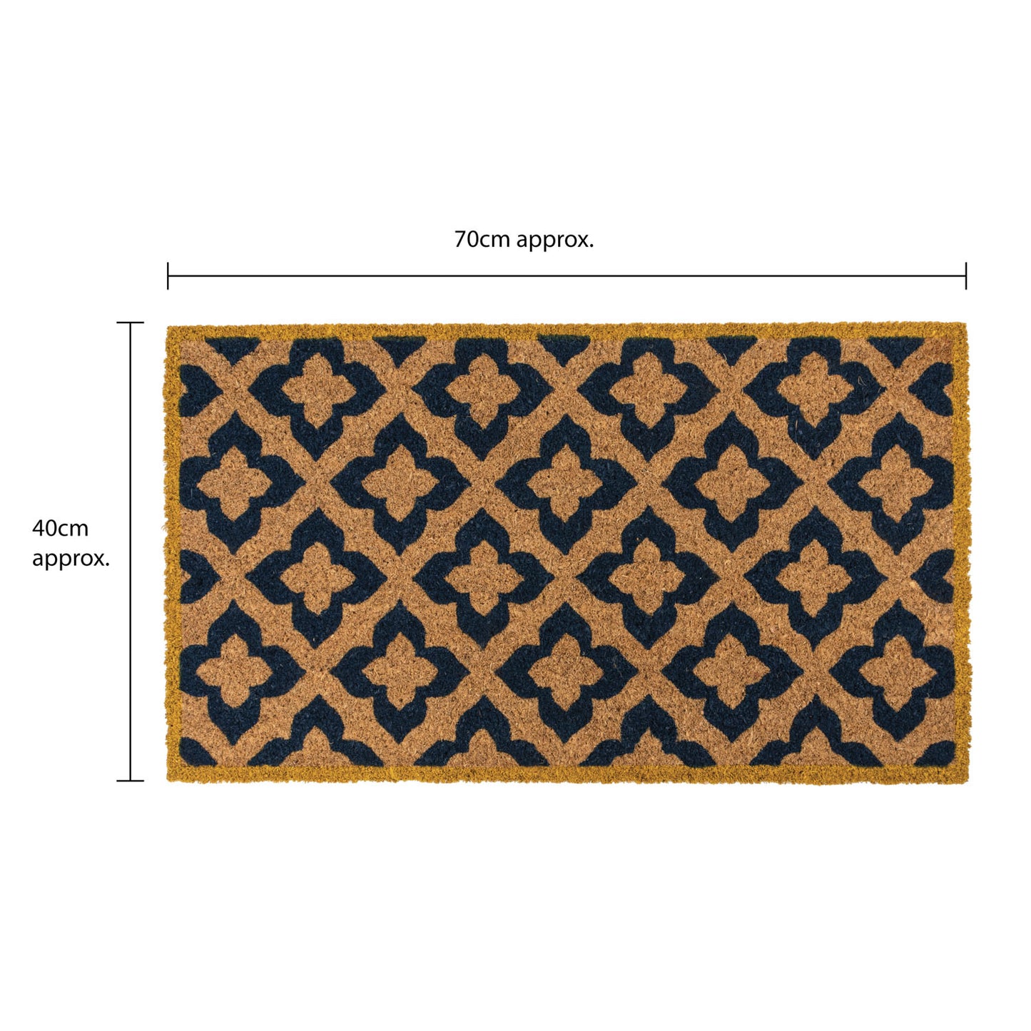 Vintage Eco-Friendly Latex Backed Coir Entrance Doormat
