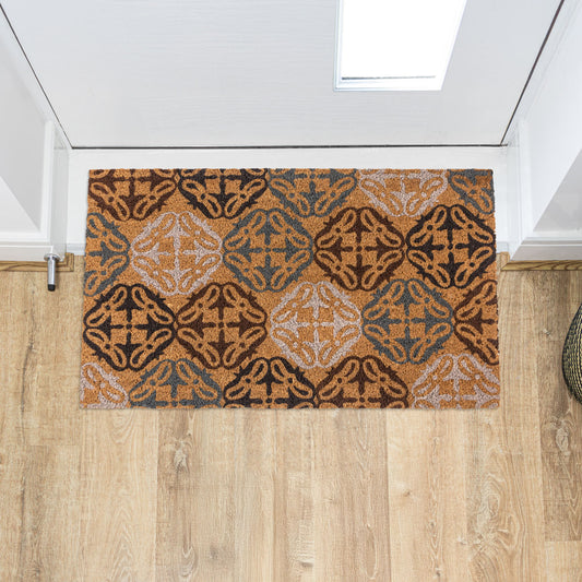 Tiles Eco-Friendly Latex Backed Coir Entrance Doormat