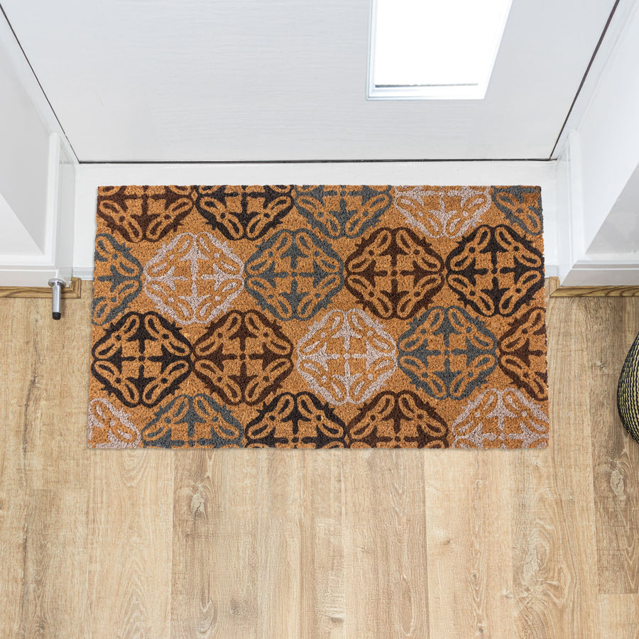 Tiles Eco-Friendly Latex Backed Coir Entrance Doormat