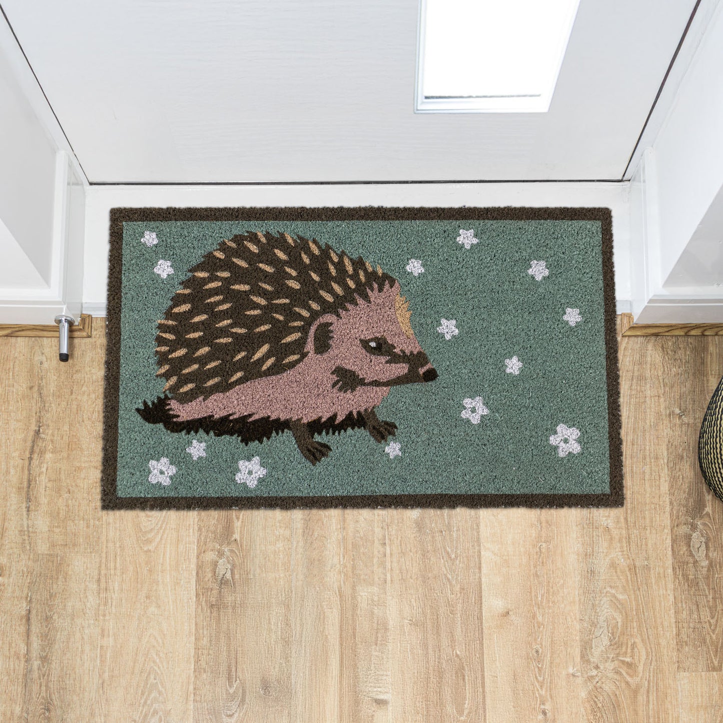 Hedgehog Eco-Friendly Latex Backed Coir Entrance Doormat