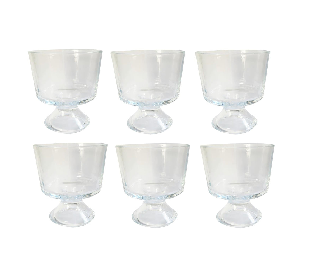Mini Glass Serving Bowls - Set of 6