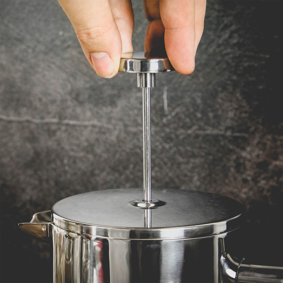 French Press Cafetiere Steel Coffee Maker 350ml