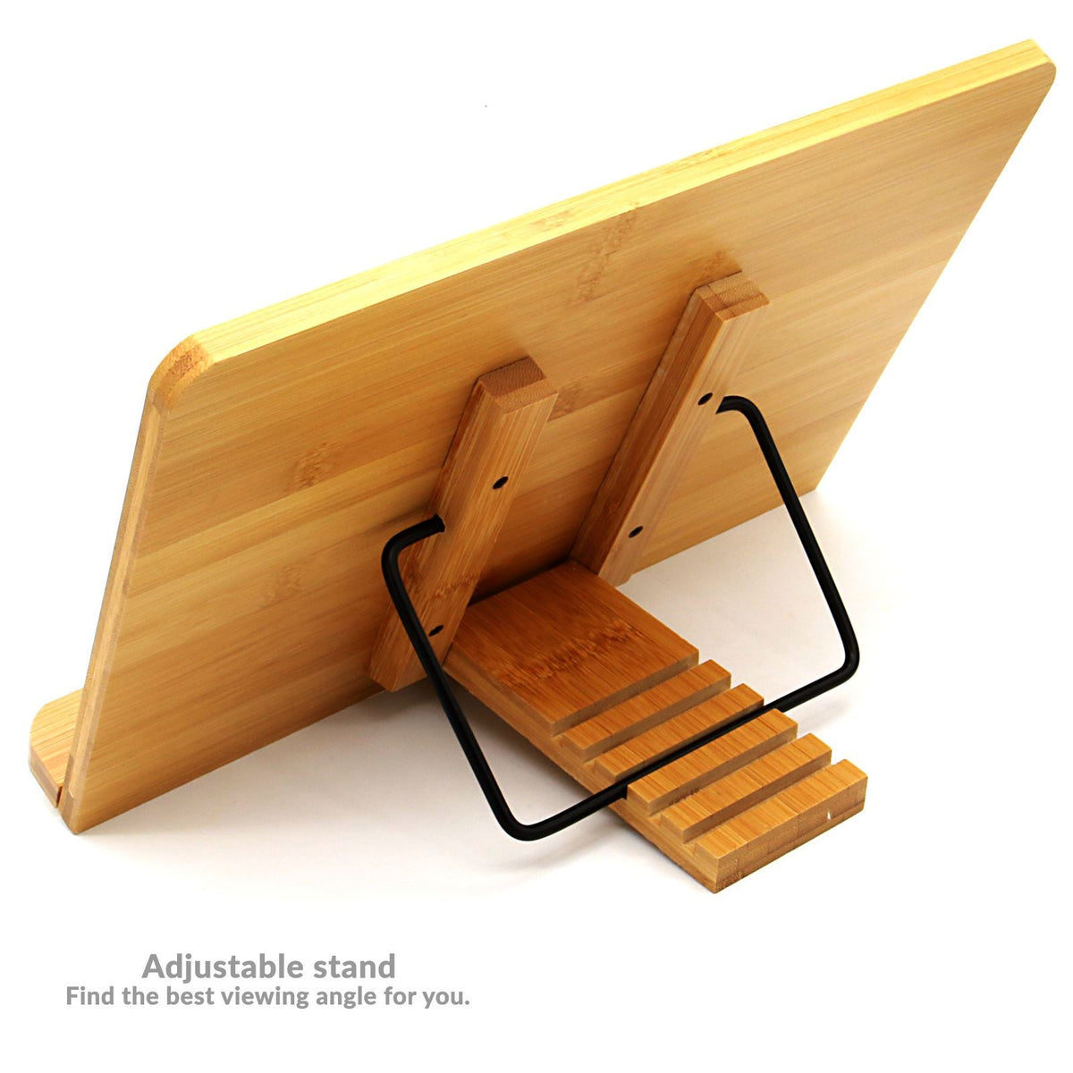 Bamboo Recipe Book Stand