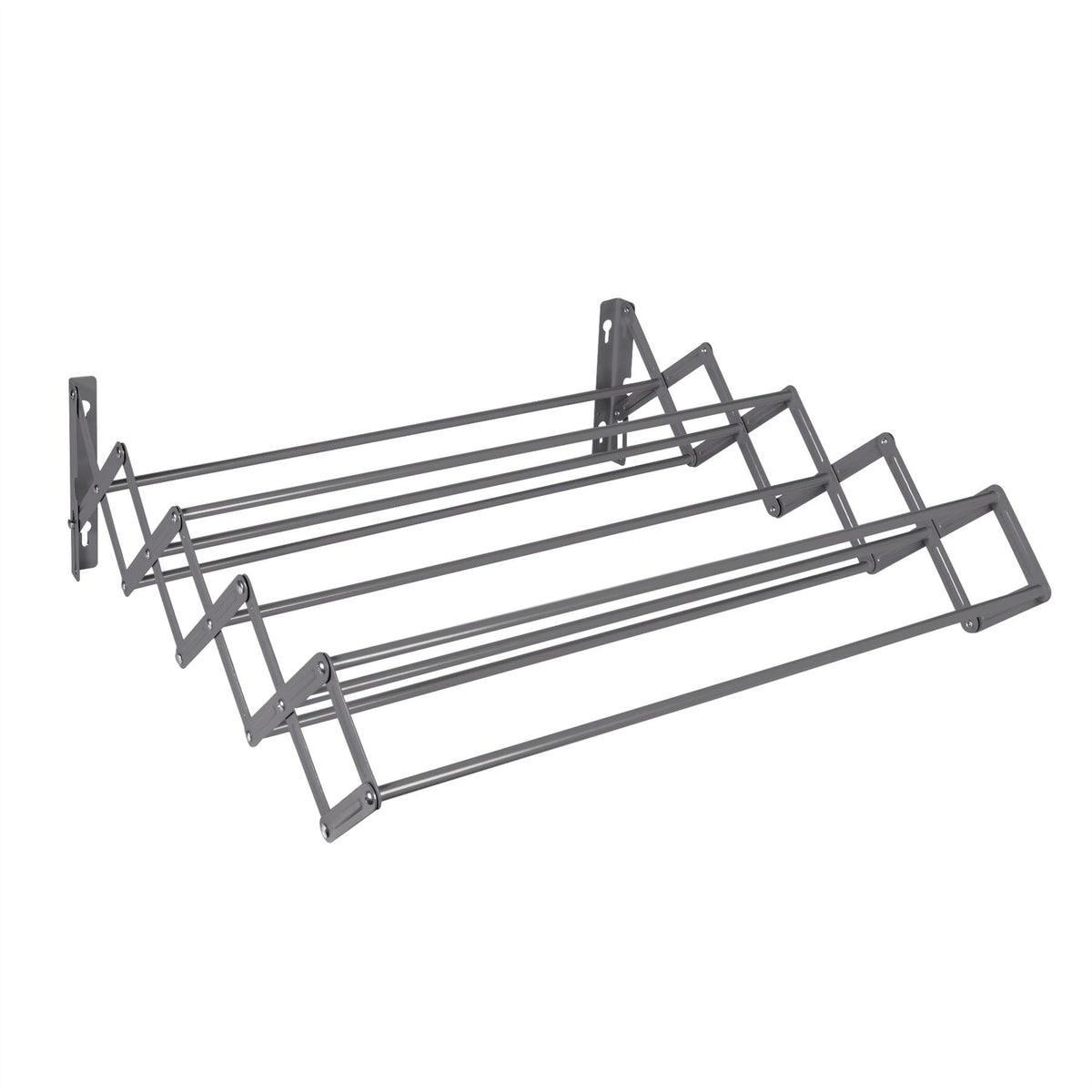 Wall Mounted Extendable Clothes Airer Grey