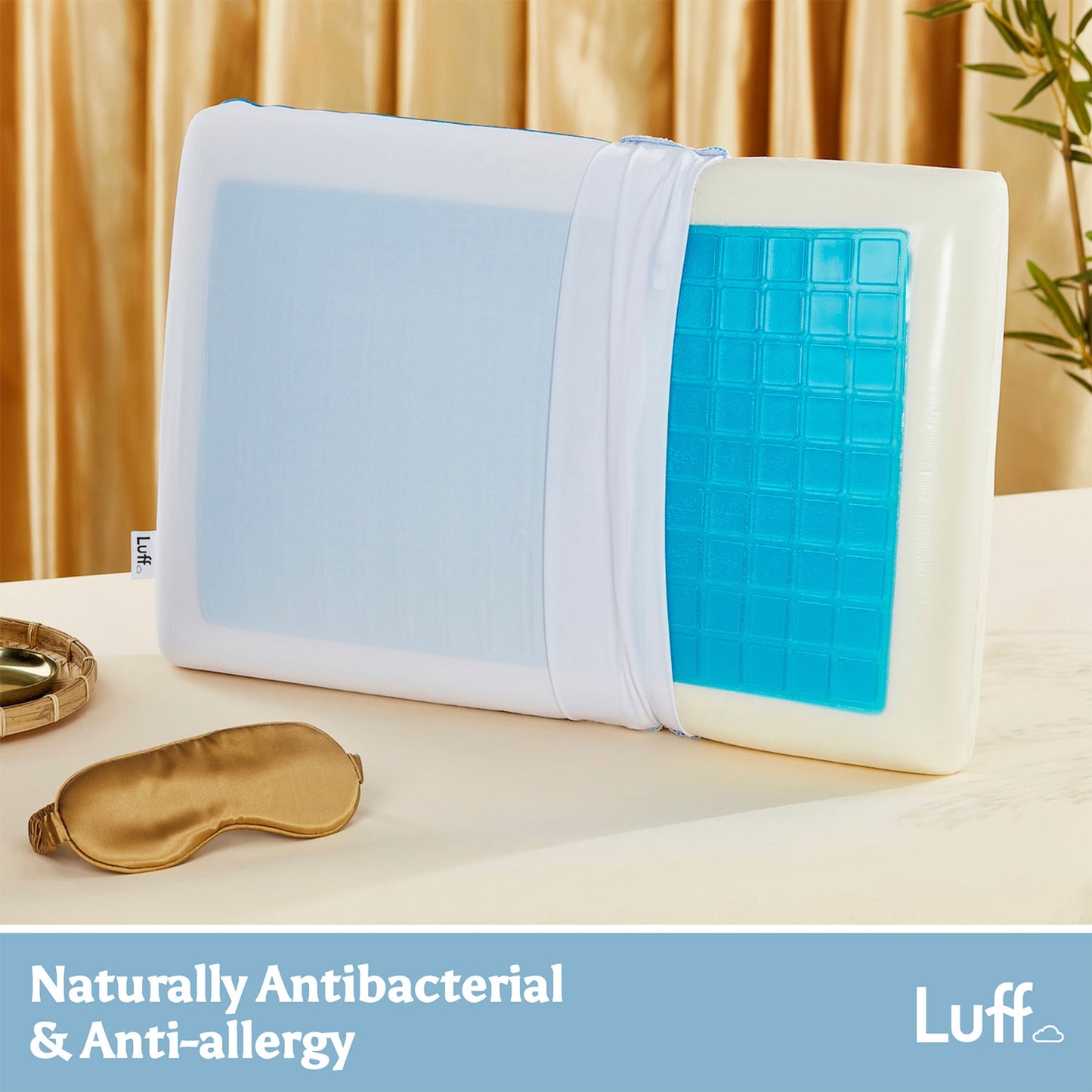 Luff Mayfair Cooling Gel Bamboo Pillow