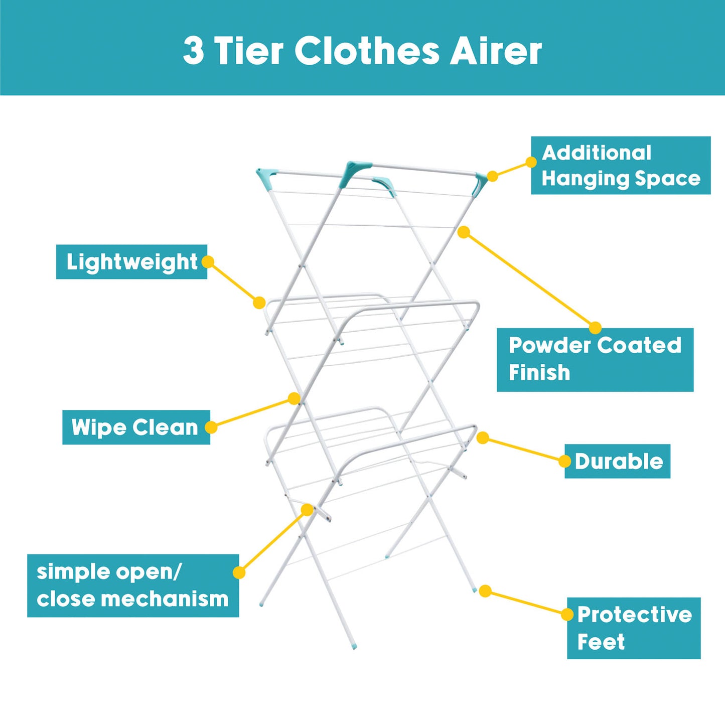 3 Tier Clothes Airer 14m