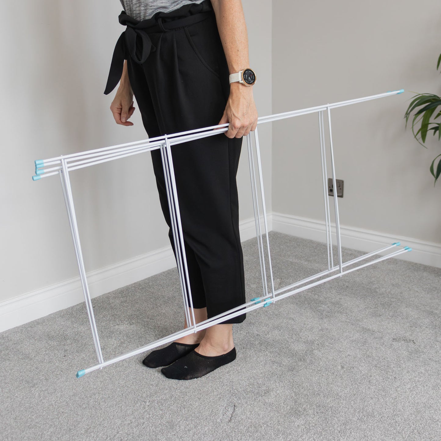 4 Fold Clothes Airer 8m