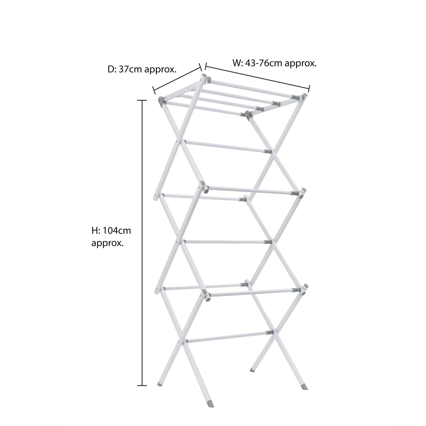 Extendable 3 Tier Concertina Clothes Airer