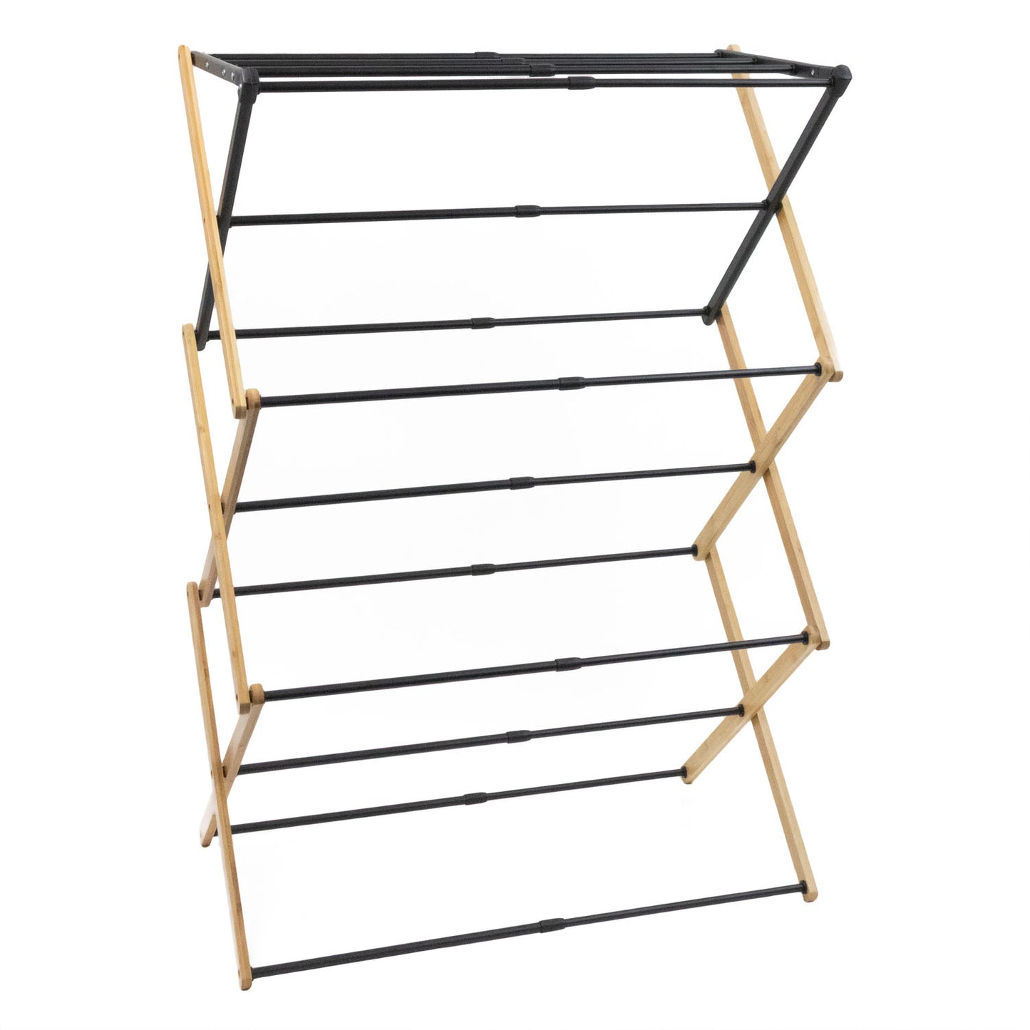 Bamboo Extendable 3 Tier Concertina Clothes Airer