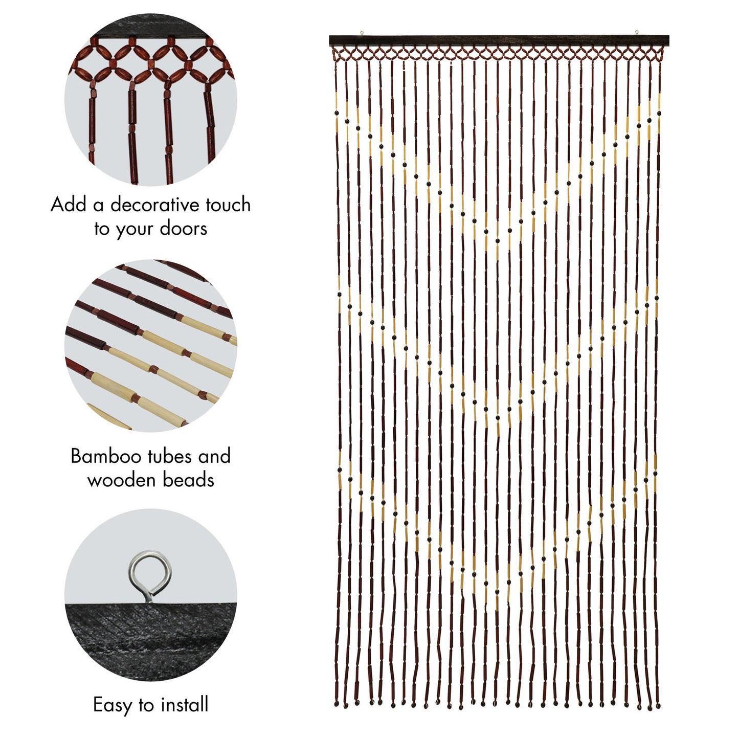 Provence Chevron Door Curtain