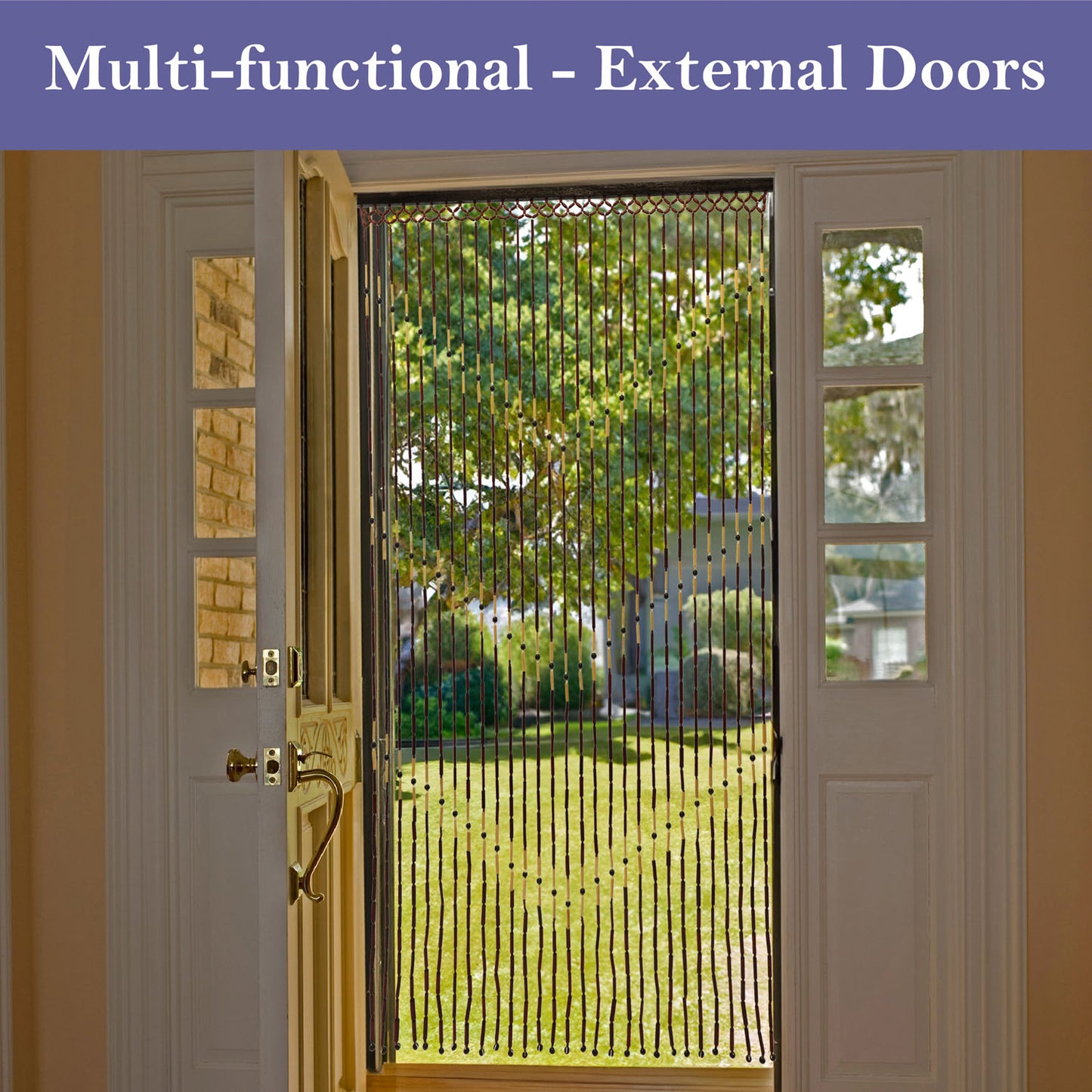 Provence Chevron Door Curtain