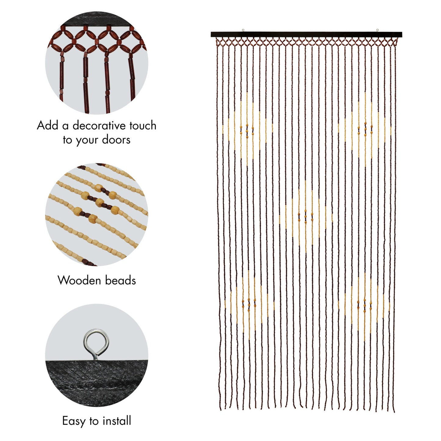 Tuscany Diamond Beaded Door Curtain