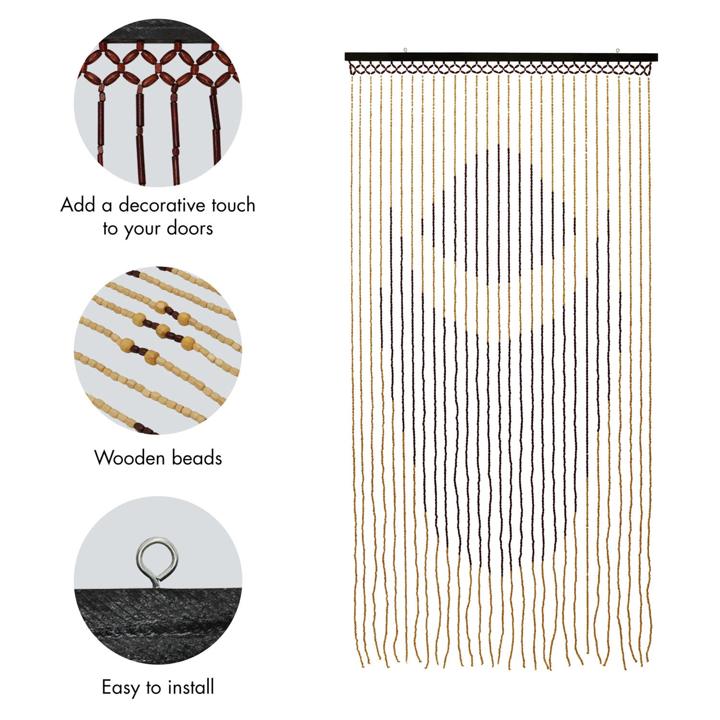 Tuscany Lotus Beaded Door Curtain