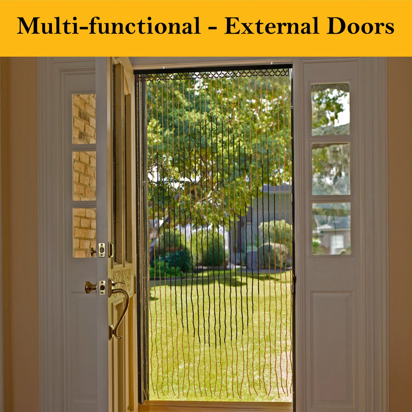 Tuscany Lotus Beaded Door Curtain