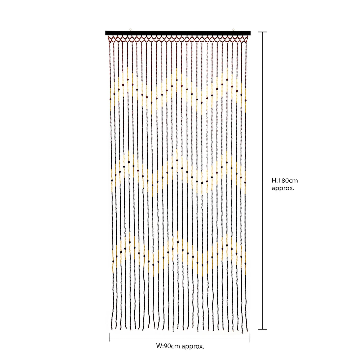 Tuscany Waves Beaded Door Curtain