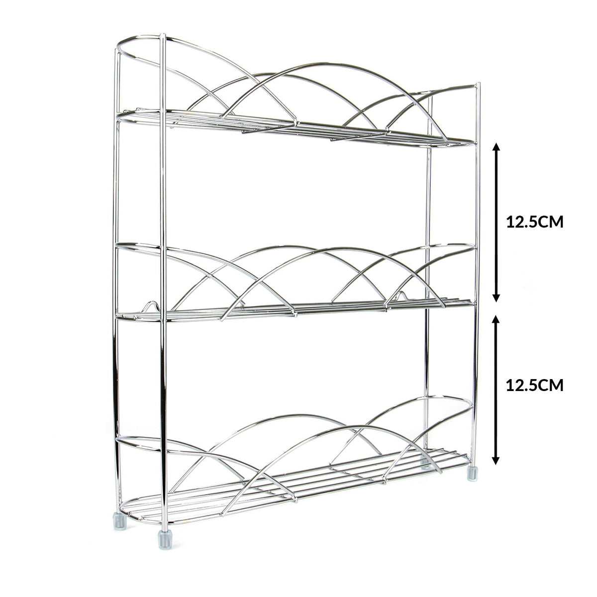 3 Tier Herb & Spice Rack Chrome