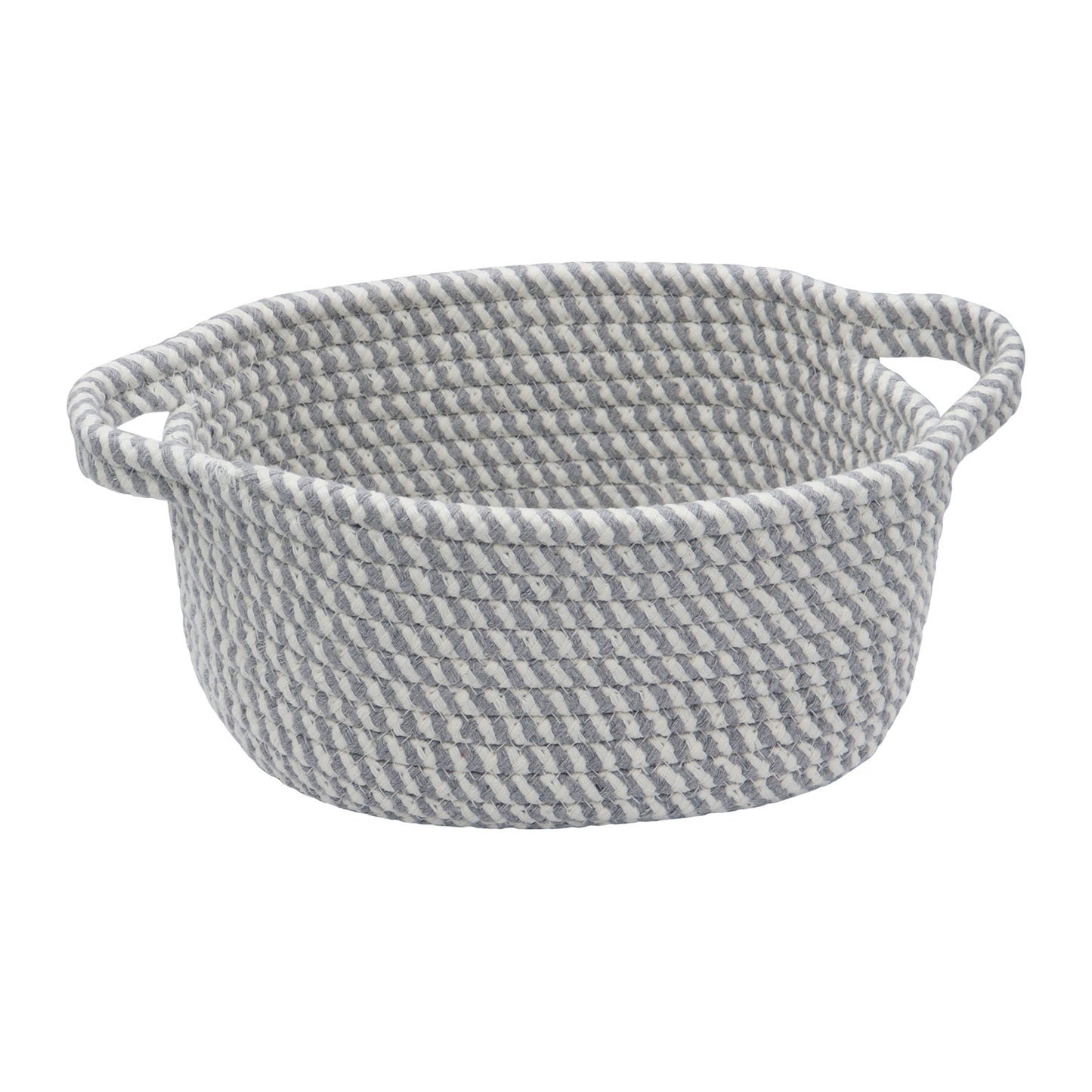 Edison Grey Set of 3 Oval Cotton Rope Storage Baskets