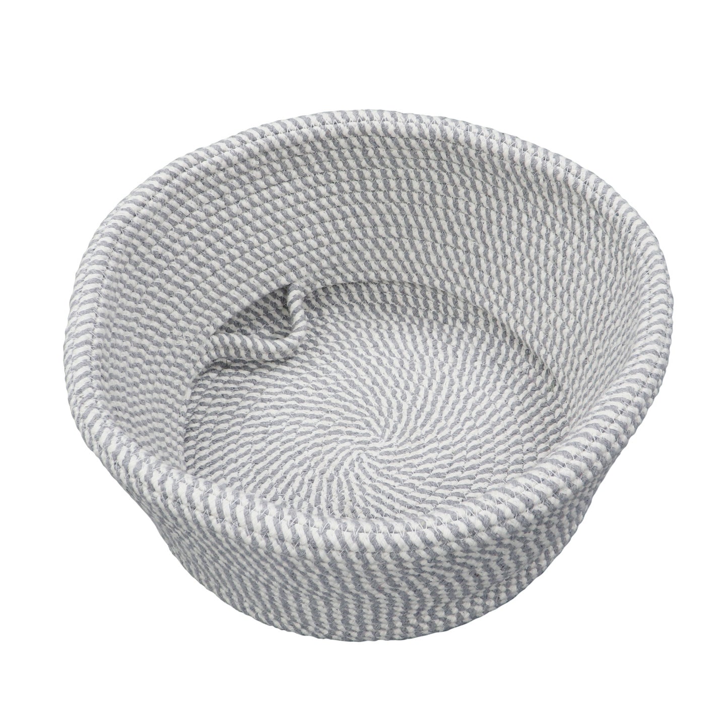 Edison Grey Round Belly Cotton Rope Storage Basket - Large